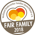 Signet Fair Family 2018 vom Verband kinderreicher Familien Deutschland e.V.