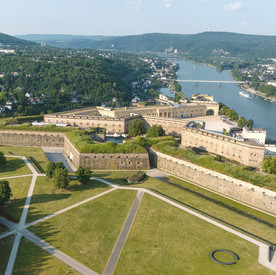 Luftaufnahme Festung Ehrenbreitstein