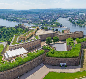 Luftaufnahme Festung Ehrenbreitstein