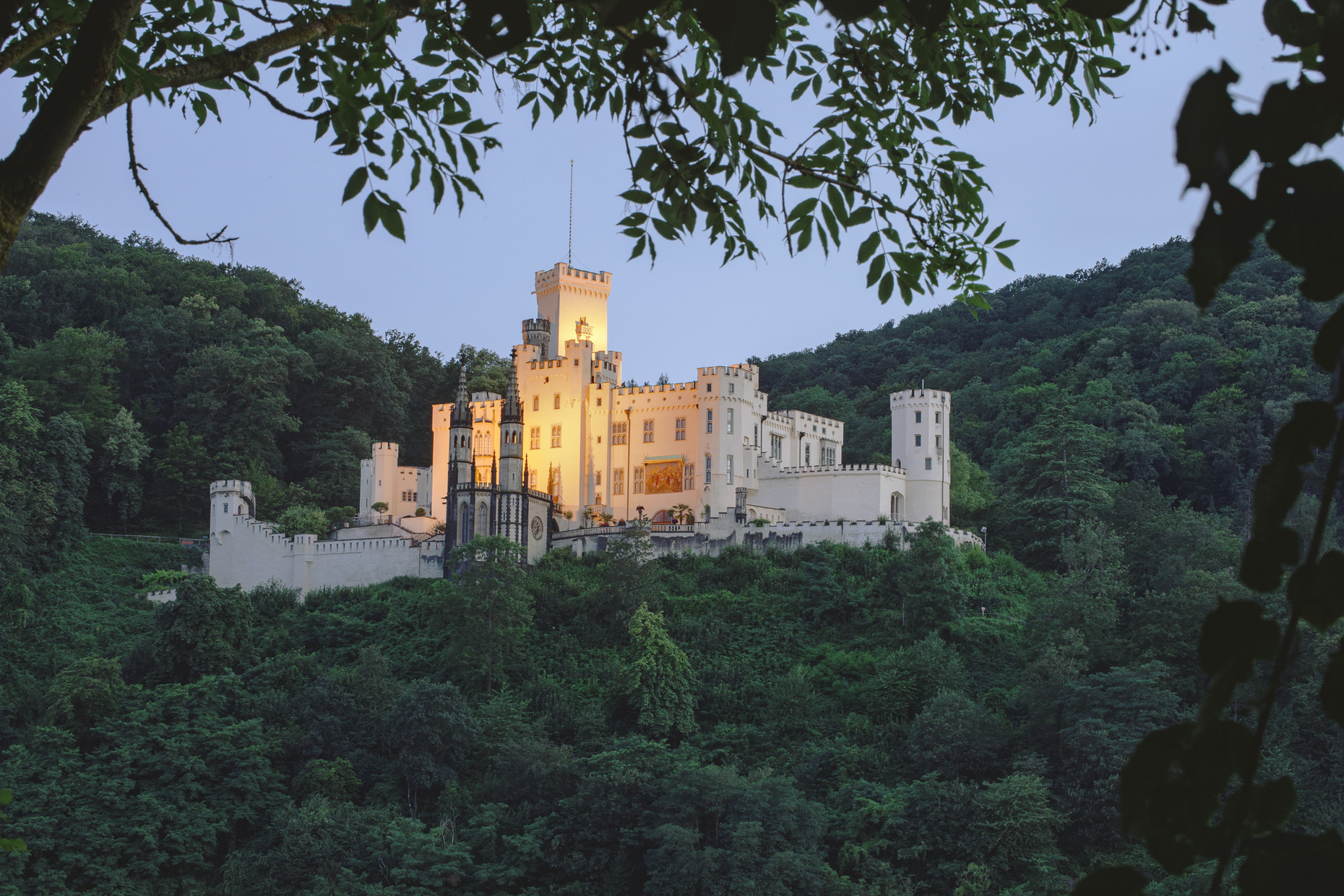Stolzenfels in Abendlicht
